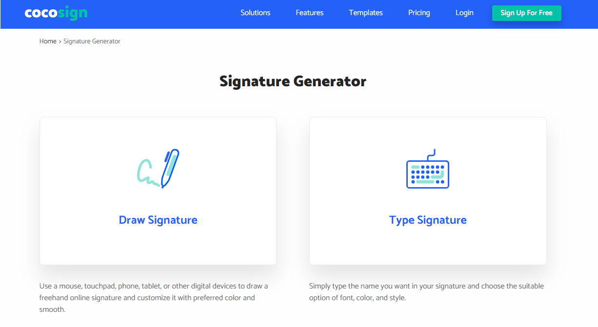 CocoSign as an Email Signature Generator